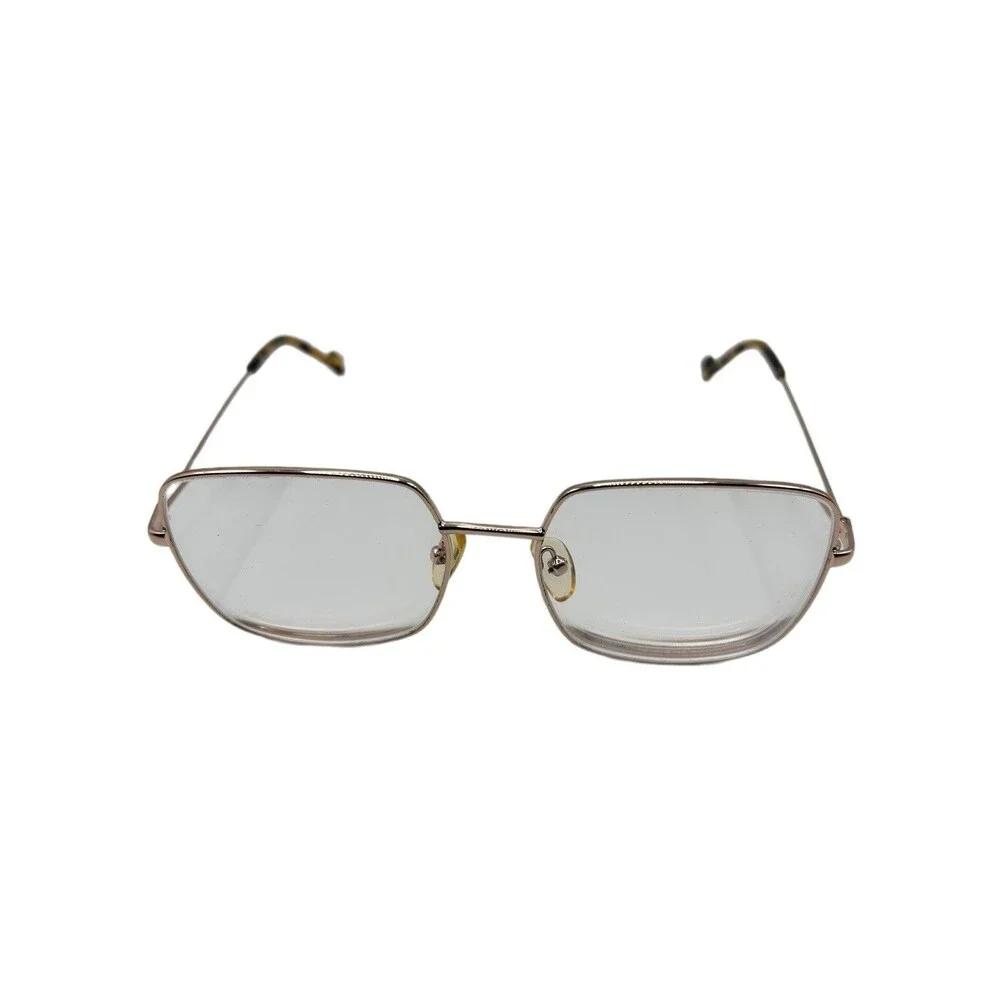 Claire CLA 20-07 Eyeglasses Frames Gold Metal Square 54-18-140 Tortoise